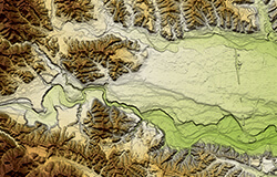 凸凹地図プレミアム（Prm.）™ / 多重・照射法疑似陰影段彩図